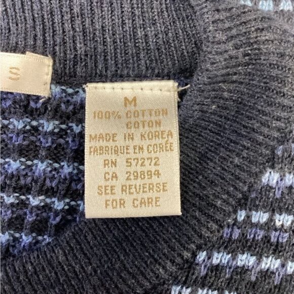 Perry Ellis Women’s V Neck Variegated Sweater Vest, Blue, size M - Picture 6 of 8